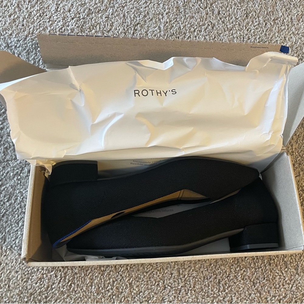 NIB Rothy’s 11.5 black High Points